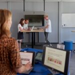 the hybrid active learning classroom at the Bolognalaan